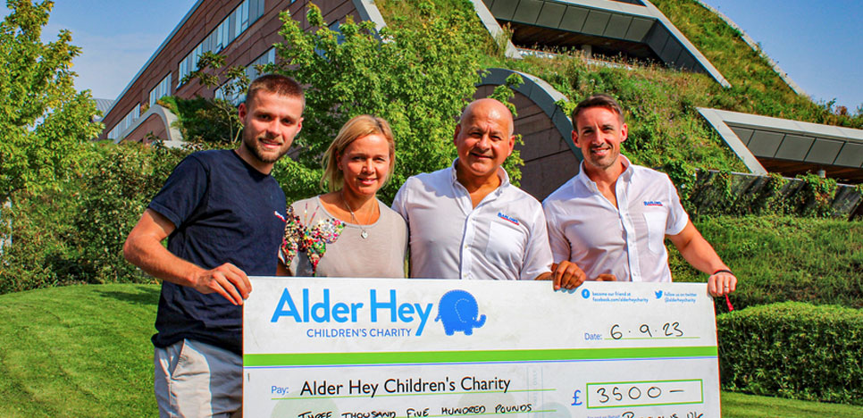 Barlows visit Alder Hey Children’s Charity